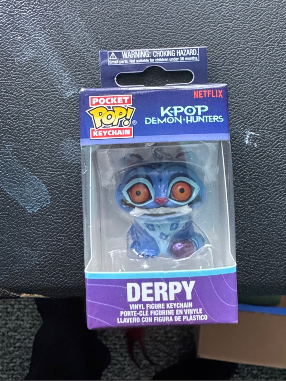 Netflix Pocket Pop! Keychain K-POP Demon Hunters Derpy in Blue and Purple